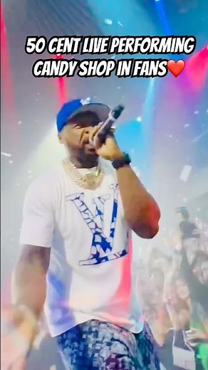 50 cent live performing candy shop in fans❤️#rap #50centrap #rapmusic #50cent #music #rapper #hiphop