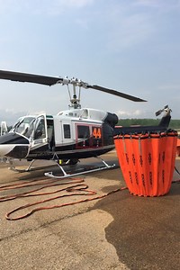 Wisk Air's 'Big Lifter' helicopter fought Red Lake Fire 49