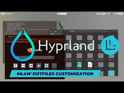 Hyprland configuration with ML4W Dotfiles. EASY rice of the dynamic tiling window manager