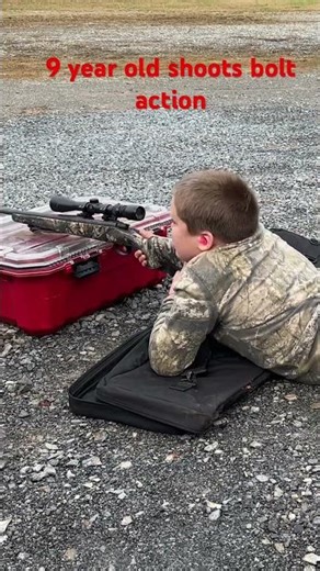 Some shoot a 243 bolt action for the fist time #boltactionrifle #deerhunting