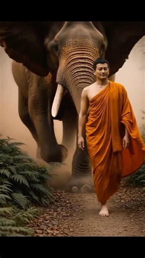How Buddha Tamed a Wild Elephant 🐘✨