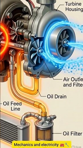 🚀 Turbocharger & Wastegate Explained in 60 Seconds! | How Turbo Engines Work 🔥#Turbocharger #Turbo