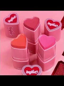 trending heart shaped lipstick || unique makeup trend || pretty and pigmented