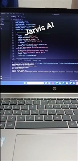 Jarvis Ai voice assistant 😱 / Self- Created Ai