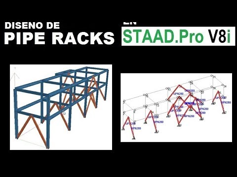 Pipe Racks en Staad Pro Análisis Dinámico