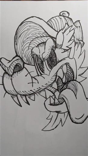 Brush pen drawing idea's #shorts #art #drawing #ytshorts #artist -NO.5