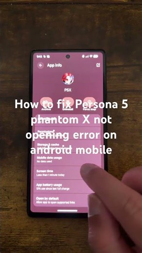 How to fix Persona 5 phantom X not opening error on android mobile
