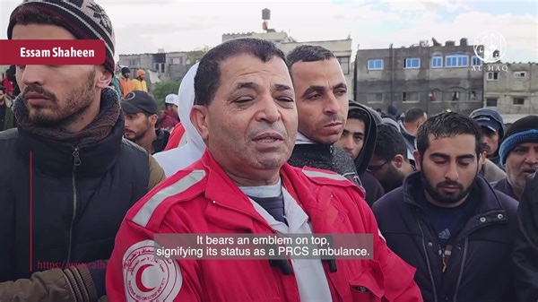 #Gaza Testimonies; Paramedics Targeted: ”As we approached the ambulance, we were surprised to see the bodies of people killed near the ambulance. Those killed included our dispatched crew of four paramedics, along with two injured individuals. Six people were killed in this attack.” #GazaGenocide #ceasefirenow | Al-Haq Organization مؤسسة الحق