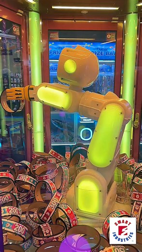 JJ Bot, the Avatar crane machine that will take your game room to the next level. Get ready for an interactive experience like no other, featuring up to 6 axes of movement that will bring the robot to life right before your eyes. | Betson Enterprises