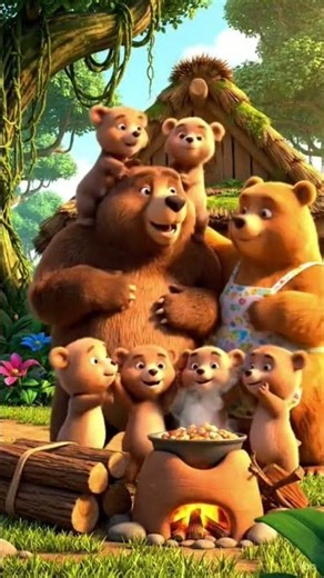 bear #comes #home#anime #animals #kid #funny #cartoon #cute #subscribe