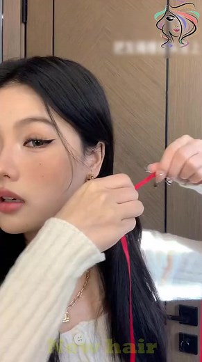 Tutorial for braiding ribbon hair | New hair