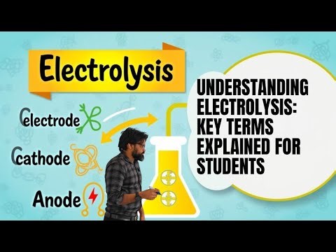 Electrolysis Explained |Anode, Cathode, Cations & Anions #electrolysis #chemistry #School24X7 #study