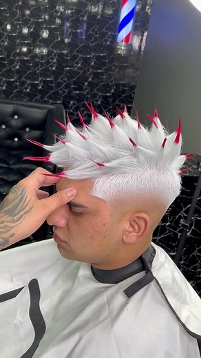 Hair Coloring and Styling Process in a Modern Salon