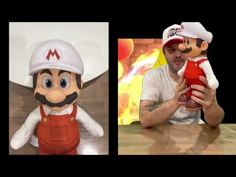 Ep 3273 - The Super Mario Galaxy Movie 36cm Fire Flower Mario Plush Unboxing