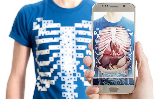 一件能让你“看”到内脏器官的T恤The Virtuali-Tee AR增强现实透视眼APP