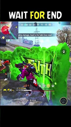 WAIT FOR END💀 BEST 1 VS 4 MOMENT #shorts