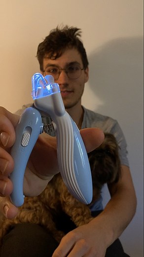 Trim your pet’s nails safely 🐶 without stress or fear! 💡 The Paw Groomer LED Nail Clippers make every trim easy and pain-free. With the built-in LED light and safety guard, you can clearly see the nail and avoid cutting too deep. Perfect for dogs and cats! 👉 Get yours now and make grooming stress-free: https://pawgroomerco.com/products/paw-nail-cliper | Paw Groomer