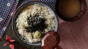 Seasoned Rice With Miso Soup