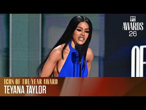 Teyana Taylor Accepts the Icon of the Year Award in an Emotional BET Awards Speech | BET Awards '26