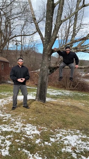 THIS is how I tried getting a clone of myself down from a tree #fyp #haha #funny #randomvideo