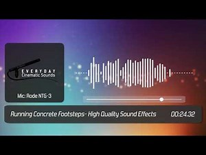 Footsteps Running on Concrete | HQ Sound Effects