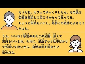 【JLPT N3】 20代カップルの休日デート