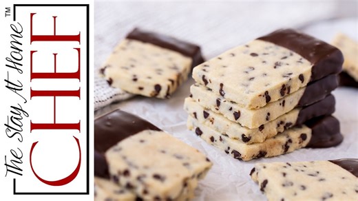 Chocolate chip shortbread cookies