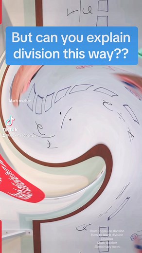 But can your students explain division with remainders this way? The idea of group size versus number of groups is interesting to discuss using the same numbers. #mathematics #division #elementarymath #numberblocks | Superteacherguy