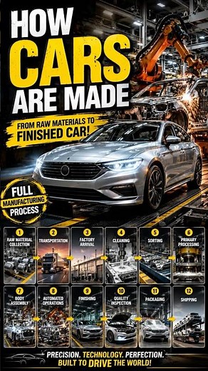 Ever wondered how modern cars are made? 🚗 #factoryprocess #carfactory #carproduction