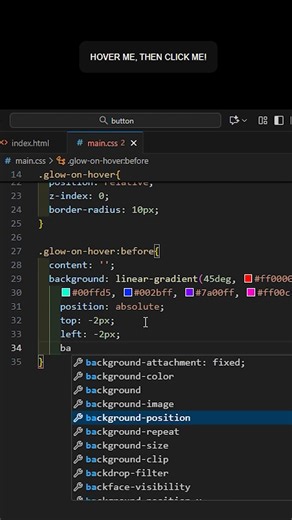 Coding a Glowing Button in Minutes! #css #html