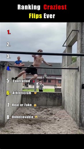 Ranking Craziest Flips Ever 🤯