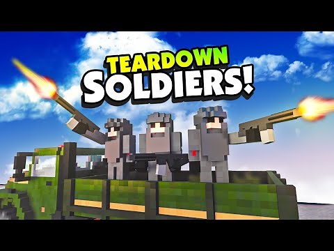 New SOLDIERS In Teardown Are Fully Destructible Enemies! - Teardown Mods