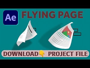 Flying Paper Animation in After Effects | Easy & Professional Tutorial (No Plugins!)