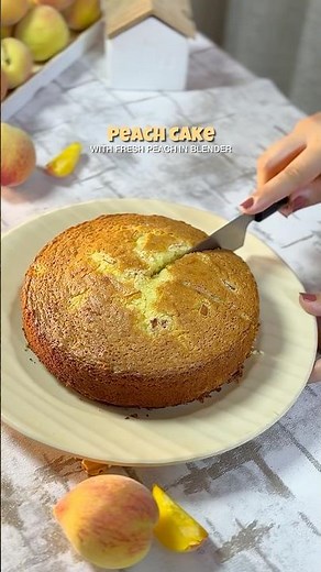 Peach Cake Recipe By Food & Art