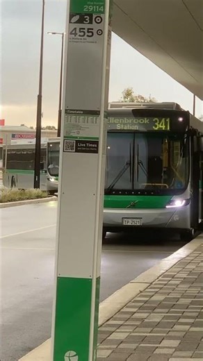 Transperth bus trip to go to work on 2521 @ 455T
