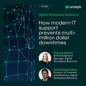 What does the future of IT support look like? Imagine real-time diagnostics, AR-enabled expert collaboration, and IoT sensors working alongside skilled technicians. Plot twist: The future is already here. Learn more: http://spr.ly/6180xkcfC | Unisys