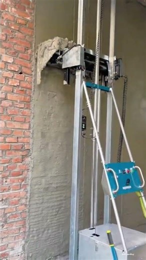 The procces smoothing plestering for building Construction
