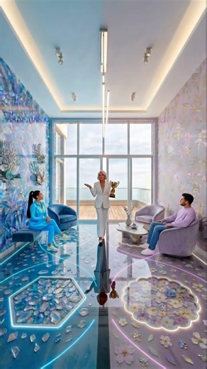 ICE or SPRING?! The Ultimate Elemental Room! ❄️🌸 #DIY #epoxyfloor