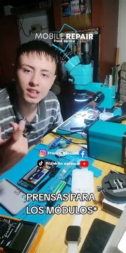 Sirven las prensas para módulos? Ésta es mi opinión 🧑‍🔧🫵 #live #reparacióndecelulares #diy