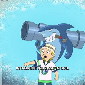 Hyping myself up for the sharkiest week of the year with Jeff's Bazooka Sharks rap 🦈 #SharkWeek starts Sunday on Discovery! | American Dad