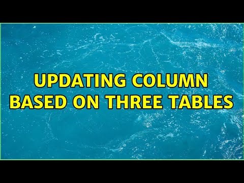 Updating column based on three tables
