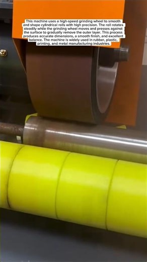 High-Speed Roll Grinding Machine Process