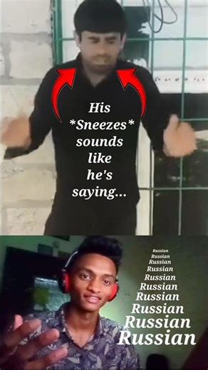 Video of a guy where he was Sneezing and his Sneezes sounds like he was saying Russian | GreedyWho