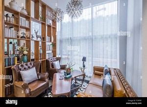 Design of interior design space of model room in modern living room Stock Photo - Alamy