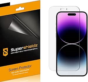 Supershieldz (6 Pack) Designed for iPhone 14 Pro Max (6.7 inch) Screen Protector, High Definition Clear Shield (PET)