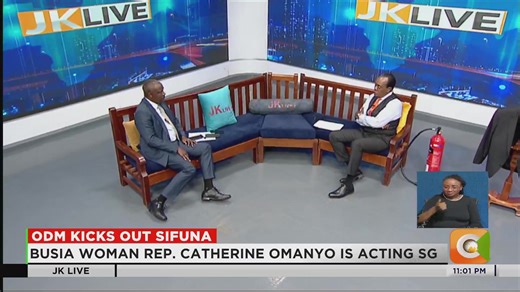 Jeff: What do you think of Winnie Odinga? CS John Mbadi: She is Raila’s daughter Jeff: Can she take over ODM one day? John Mbadi: Does she want to take over ODM? Leadership is not something that you force on someone. Winnie is a young, strong-willed girl, and right now she is an MP(EALA). She can build herself depending on how she plays her politics and get back to the local scene. Later on, she can be somebody big #JKLive | Citizen TV Kenya