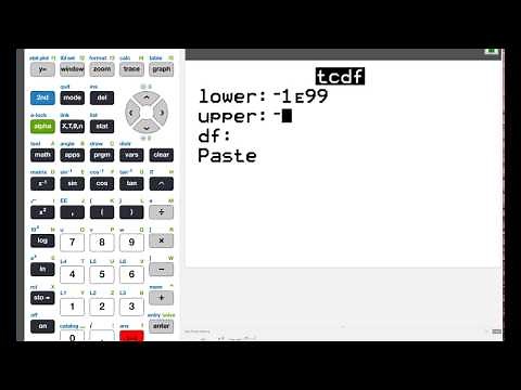 Finding the p Value using the tcdf Function on the TI 84