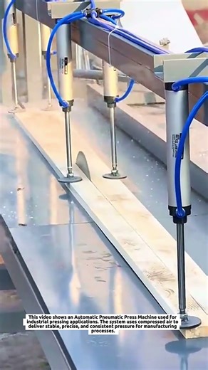 Automatic Pneumatic Press Machine in Action | High Precision Industrial Press System