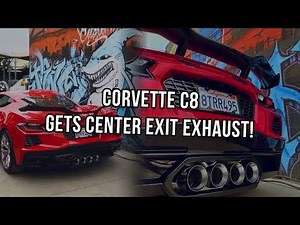 C8 Corvette Gets Center Exit Exhaust