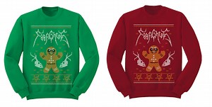 The Gingerbread Man goes metal for Foo Fighters' holiday sweaters